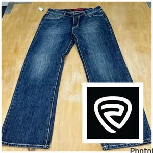 Rock & Roll Double Barrel Denim Jeans Mens 33x32 Relaxed Fit Straight Leg